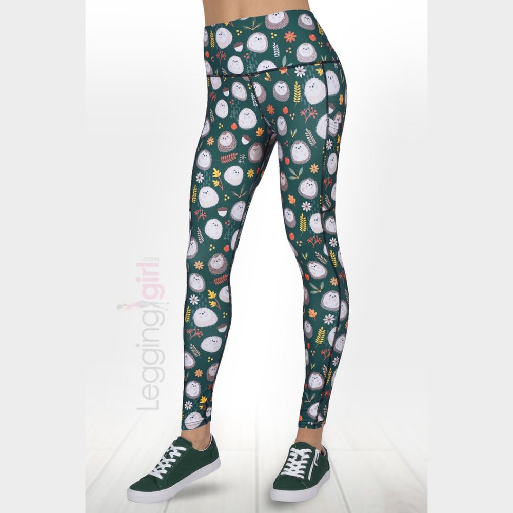 Living on the Hedge - Hedgehogs Pockets Top Quality Women's Fitness Plus Size (F